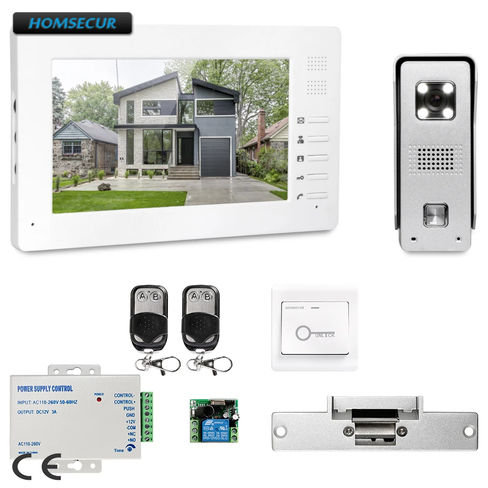 HOMSECUR 7" Hands-free Video Security Door Phone with IR Night Vision for Home Security XC002+XM706
HOMSECUR 7" Hands-free Video Security Door Phone with IR Night Vision for Home Security XC002+XM706