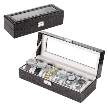 Watch Box 6 Grids Jewelry Organizer Box Luxury PU Leather Watch Display Case Storage Gift Box For Watches Organizer Caja Reloj
Watch Box 6 Grids Jewelry Organizer Box Luxury PU Leather Watch Display Case Storage Gift Box For Watches Organizer Caja Reloj