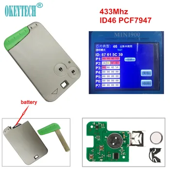 OkeyTech 2 Buttons Smart Card for Renault Laguna Escape Remote Key Fob 433MHz ID46 PCF7947 Chip Car Alarm Free Shipping
OkeyTech 2 Buttons Smart Card for Renault Laguna Escape Remote Key Fob 433MHz ID46 PCF7947 Chip Car Alarm Free Shipping