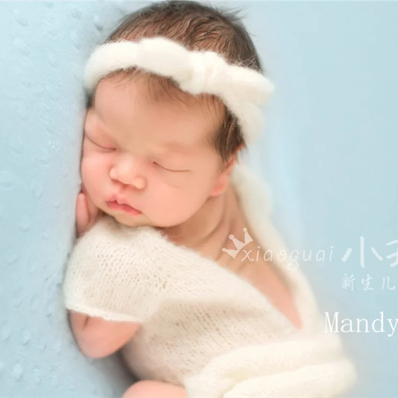 Baby Romper with headband Newborn Pant Photo Props Handmade Mohair Clothes Photography Props
Baby Romper with headband Newborn Pant Photo Props Handmade Mohair Clothes Photography Props