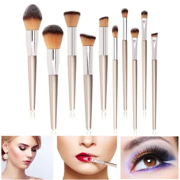 10 Pcs Makeup Brush Soft Eye Shadow Foundation Blush Portable Beauty Tools for Women HJL2019
10 Pcs Makeup Brush Soft Eye Shadow Foundation Blush Portable Beauty Tools for Women HJL2019