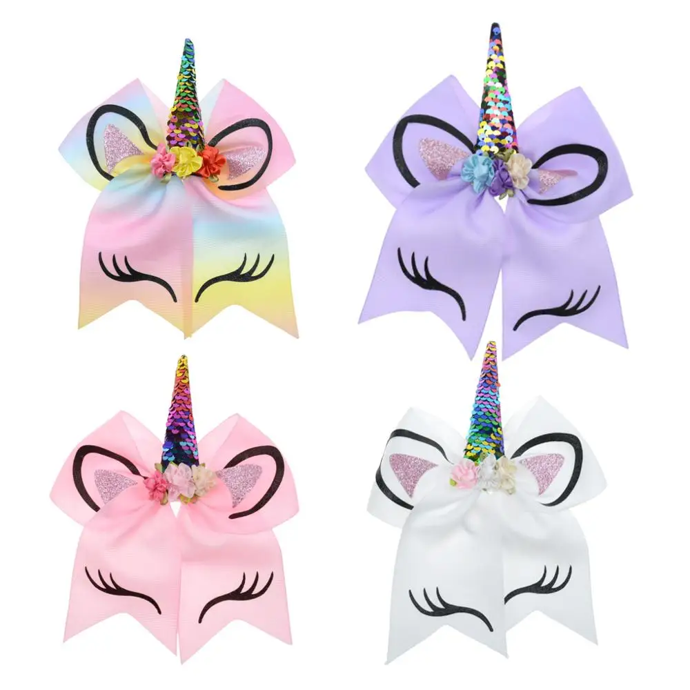 1 Pc Unicorn Flower Pringting 7'' Large Ribbon Bow Hair Ties Girls' Elastic Ponies Hair Holder Accessories
1 Pc Unicorn Flower Pringting 7'' Large Ribbon Bow Hair Ties Girls' Elastic Ponies Hair Holder Accessories