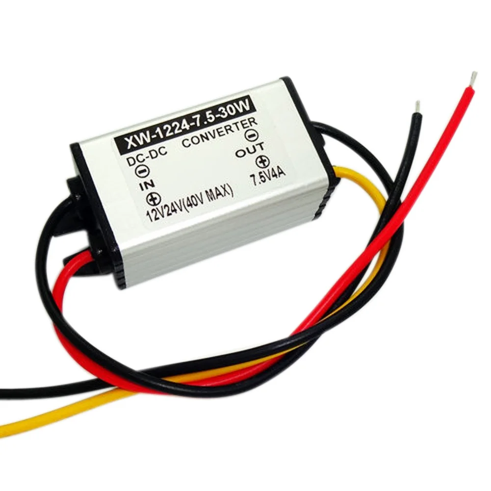 Aluminum alloy Buck Module DC 12V/24V(9-40V) Step Down To 7.5V 4A 30W Waterproof Power Supply Converter Voltage Regulator Module
Aluminum alloy Buck Module DC 12V/24V(9-40V) Step Down To 7.5V 4A 30W Waterproof Power Supply Converter Voltage Regulator Module