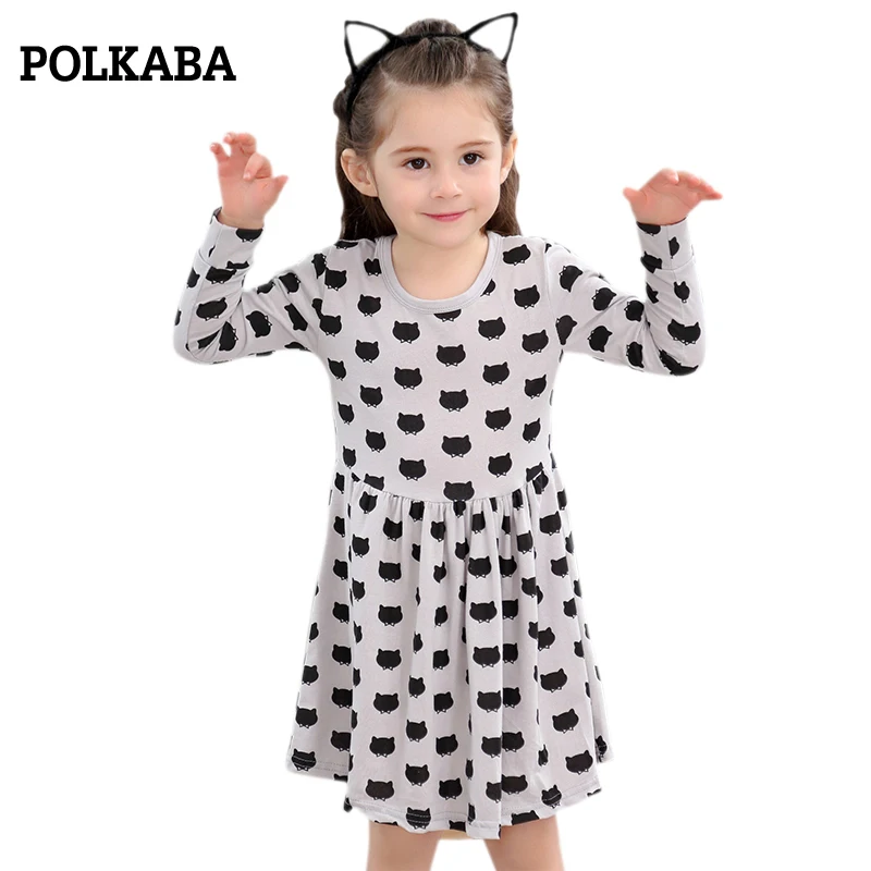 Girls long sleeve jersey dress Clearance