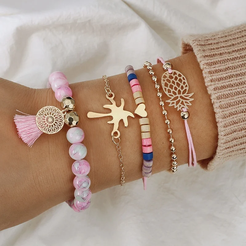 HEBEHERA Ornaments Fashionable Personality Jewelry Pineapple Bracelet Natural Stone Pearl Five-piece Set Women's Bracelet
HEBEHERA Ornaments Fashionable Personality Jewelry Pineapple Bracelet Natural Stone Pearl Five-piece Set Women's Bracelet
