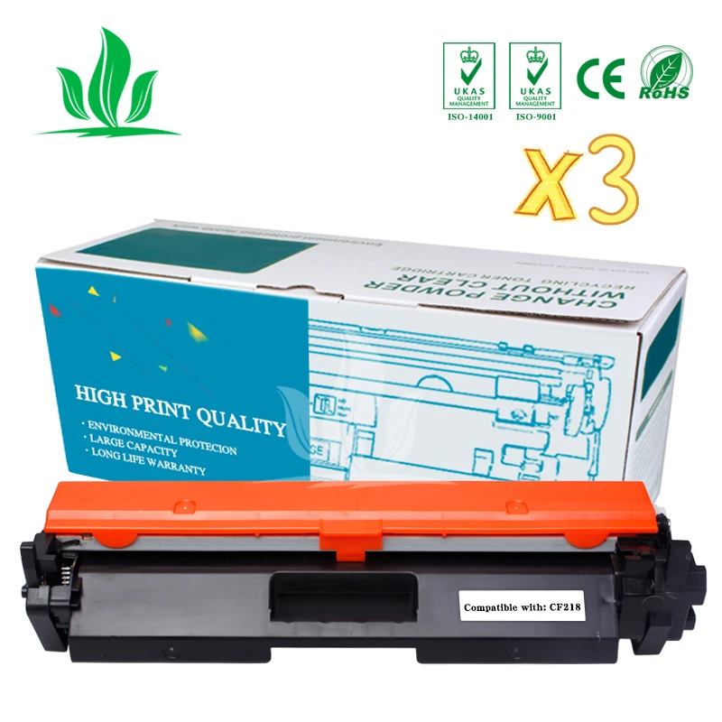 3PCS Compatible Toner Cartridge CF218a 218A 18a Compatible For HP M104a M104w 132a M132fn M132fp Laserjet Printer No Chip
3PCS Compatible Toner Cartridge CF218a 218A 18a Compatible For HP M104a M104w 132a M132fn M132fp Laserjet Printer No Chip