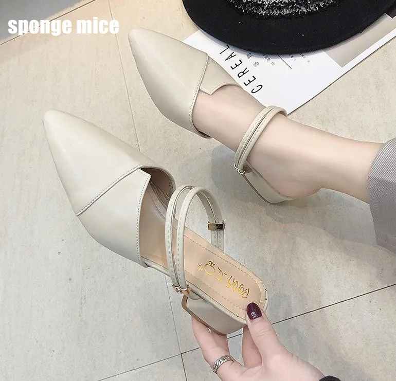 2019 New Arrived Women sexy Chic slippers fashion wear thick with baotou mules shoes two sandals pumps dress shoes F05
2019 New Arrived Women sexy Chic slippers fashion wear thick with baotou mules shoes two sandals pumps dress shoes F05
