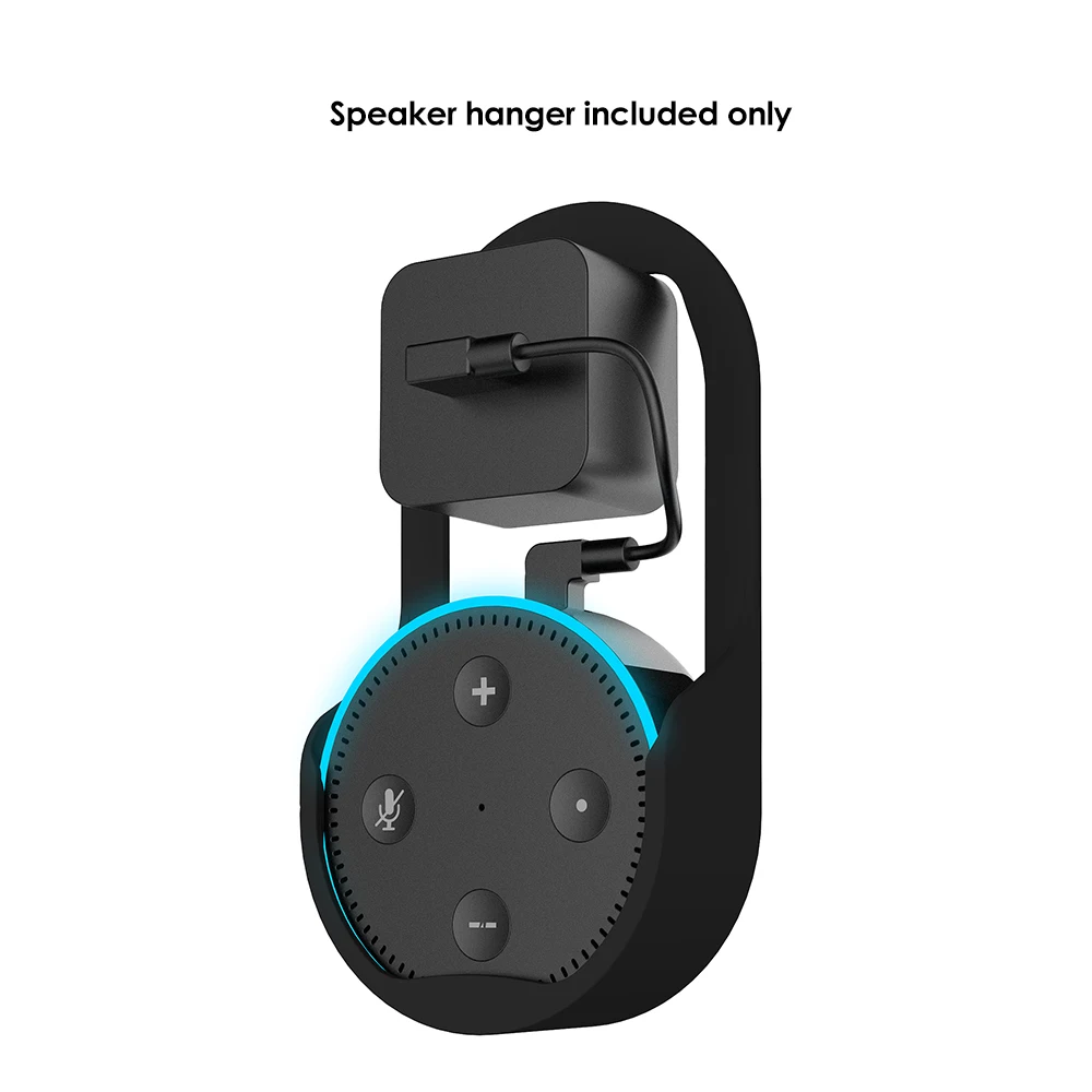 

Wall Mount Hanger Stand for Amazon Echo Dot 1st & 2nd Generation Speaker Home Holder in Living Bathrooms Studying Room Black