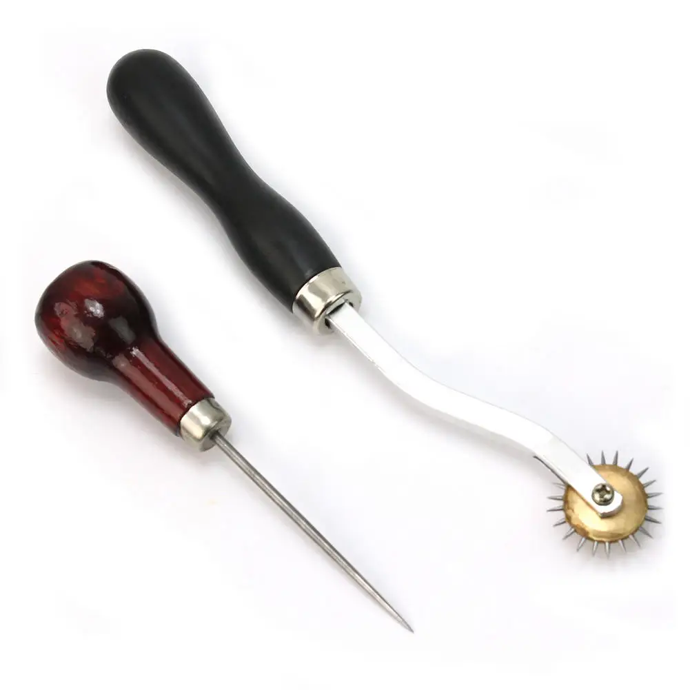 New 1PCS Awl Tool With Overstitch Wheel Leather Craft Cloth Awl Tool Pin Punching Hole Maker Stitching Overstitch
New 1PCS Awl Tool With Overstitch Wheel Leather Craft Cloth Awl Tool Pin Punching Hole Maker Stitching Overstitch