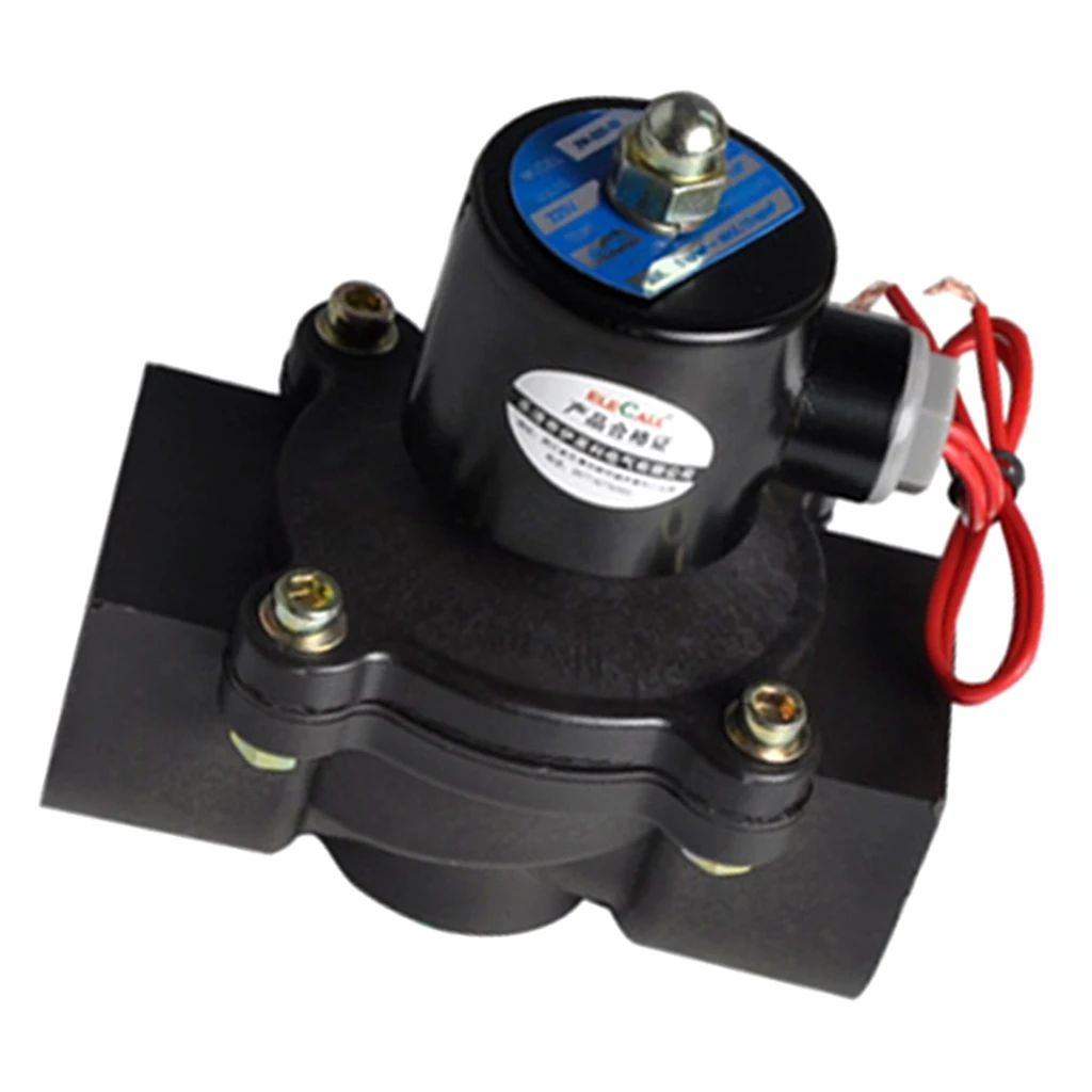 Electric Solenoid Valve For Water Air Oil Fuels Normally Closed 1-1/4'' 220V