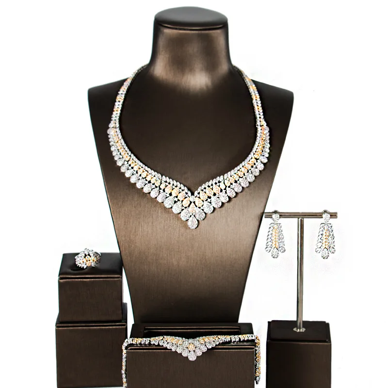 Luxury Shiny 5A Cubic Zircon Camellia Necklace Earrings Bracelet Ring Sets For Bridal Wedding Dinner Dress Jewelry
Luxury Shiny 5A Cubic Zircon Camellia Necklace Earrings Bracelet Ring Sets For Bridal Wedding Dinner Dress Jewelry