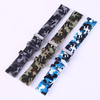 20/22/24mm Classic camouflage Silicone rubber watch band high quality strap watch band
20/22/24mm Classic camouflage Silicone rubber watch band high quality strap watch band