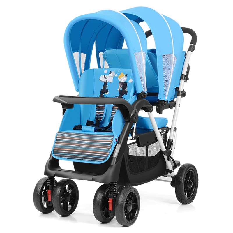 Light Foldable Twins Baby stroller Carriage Newborns Twins Stroller with 4 wheels, adjust seat twins pram Netweight 15.3KG
Light Foldable Twins Baby stroller Carriage Newborns Twins Stroller with 4 wheels, adjust seat twins pram Netweight 15.3KG