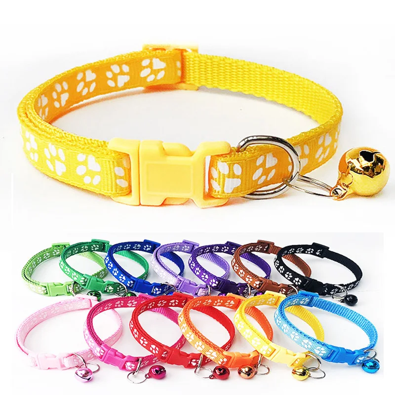 12X Paw Delicate Adjustable Pet Cat Collar With Bell Puppy Neck Strap Soft For Small Dog Collars Hot Sale Strap
12X Paw Delicate Adjustable Pet Cat Collar With Bell Puppy Neck Strap Soft For Small Dog Collars Hot Sale Strap