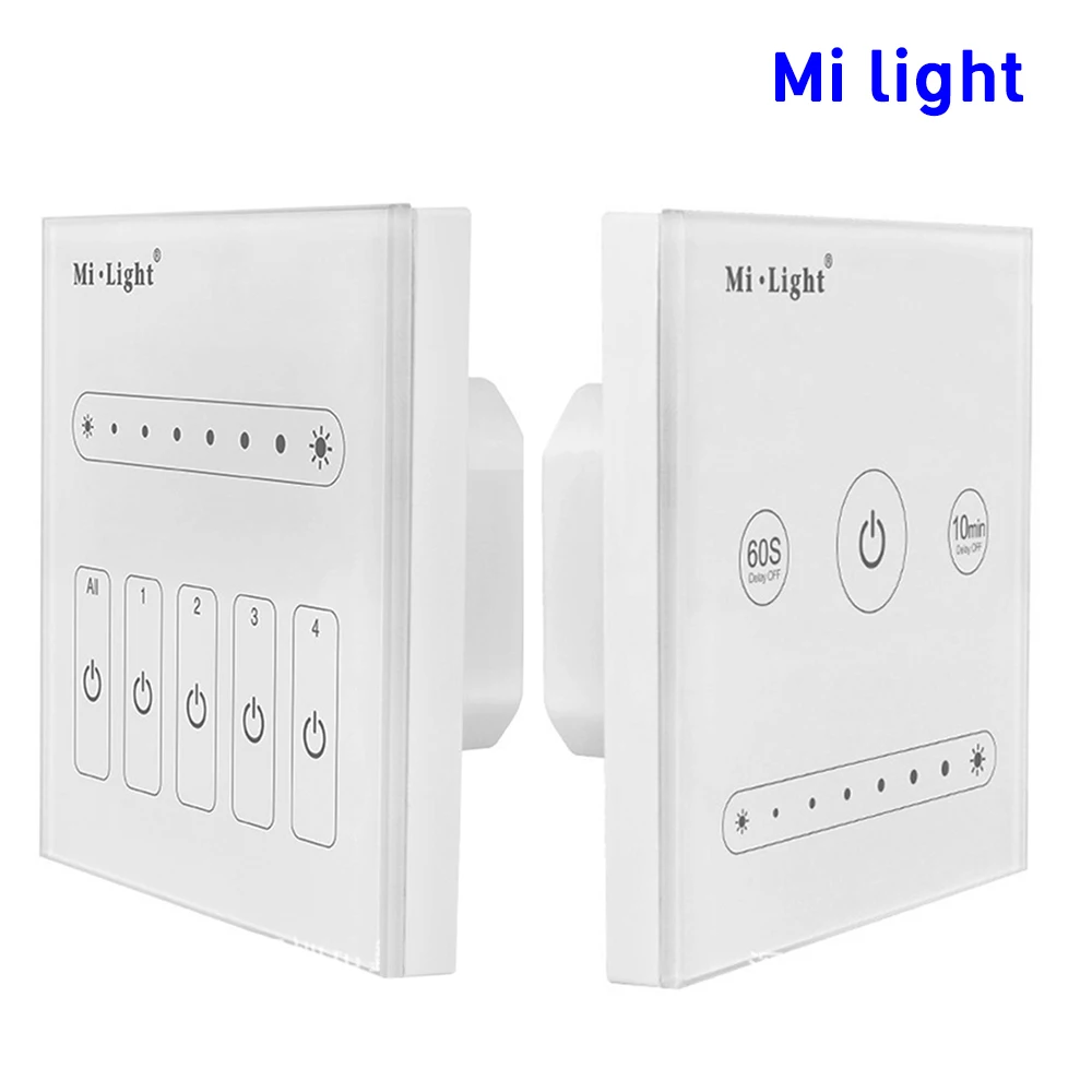 Светодиодная панель управления BSOD Milight L1 L4, регулятор яркости, 1 канал, 4 канала, настенная панель управления, сенсорное умное освещение
Светодиодная панель управления BSOD Milight L1 L4, регулятор яркости, 1 канал, 4 канала, настенная панель управления, сенсорное умное освещение