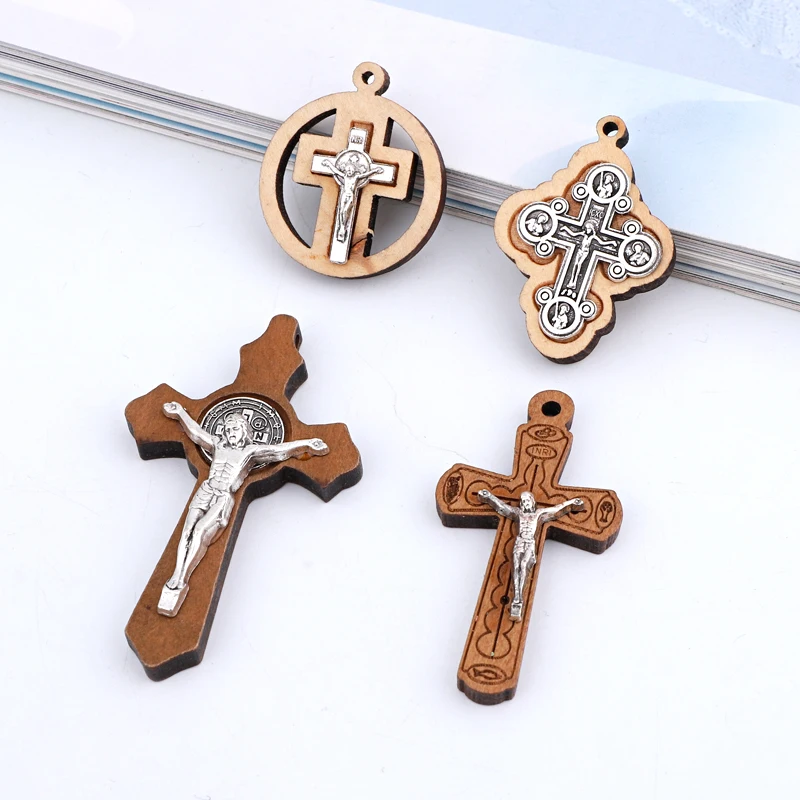 2pcs Religious Jesus Cross Wood Charms Pendants Jewelry Findings Fit Necklace Earrings Bracelet Keychain Diy Charm Accessories
2pcs Religious Jesus Cross Wood Charms Pendants Jewelry Findings Fit Necklace Earrings Bracelet Keychain Diy Charm Accessories