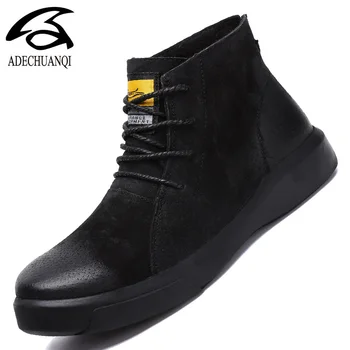 High Quality Genuine Leather Men Boots Winter Waterproof Ankle Boots Outdoor Working Snow Boots Men Shoes
High Quality Genuine Leather Men Boots Winter Waterproof Ankle Boots Outdoor Working Snow Boots Men Shoes