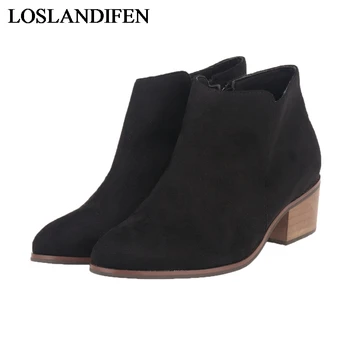 New Women Fashion Square Med High Heel Martin Boots Lady Zipper Ankle Shoes Girl Antumn Winter Autumn Shoes NLK-B0168 
New Women Fashion Square Med High Heel Martin Boots Lady Zipper Ankle Shoes Girl Antumn Winter Autumn Shoes NLK-B0168