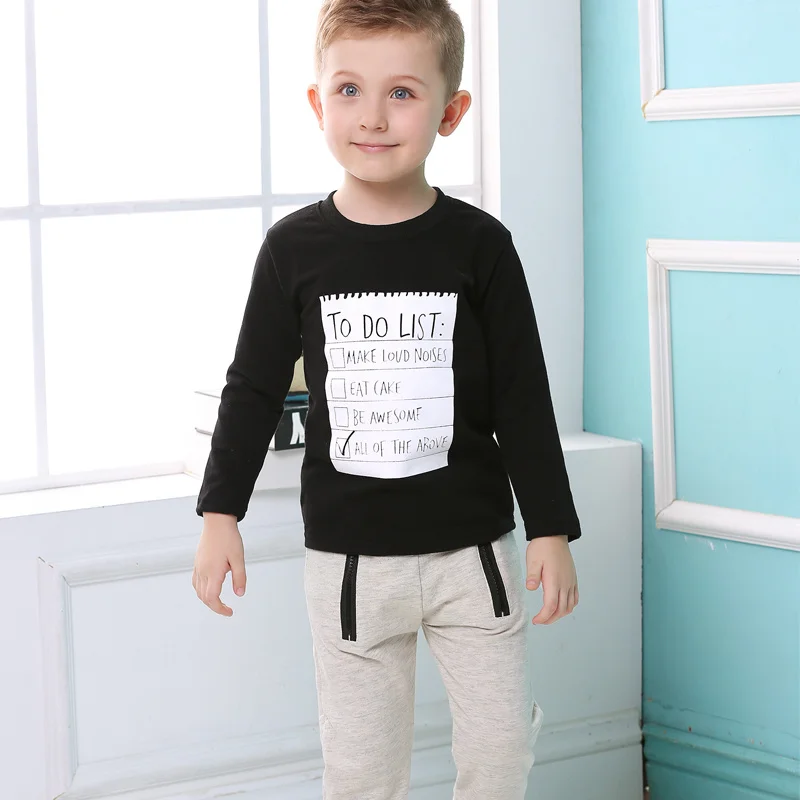 Top and Top Hot Fashion Boys Clothes Long Sleeve Boys Clothing Set Autumn Letters T-shirt+Pants 2Pcs Boys Casual Outfits Sets
Top and Top Hot Fashion Boys Clothes Long Sleeve Boys Clothing Set Autumn Letters T-shirt+Pants 2Pcs Boys Casual Outfits Sets