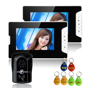 7" TFT Colorful Indoor Monitor Wired Video Intercom Doorbell Door Phone Intercom System 2 LCD Monitors+1 IR 700TVL Camera
7" TFT Colorful Indoor Monitor Wired Video Intercom Doorbell Door Phone Intercom System 2 LCD Monitors+1 IR 700TVL Camera