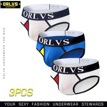 ORLVS 3PC/LOT Brand Quick Dry Men Briefs Sexy Underwear Mesh Breathable Male Panties Nylon Comfortable Underpants Men Briefs
ORLVS 3PC/LOT Brand Quick Dry Men Briefs Sexy Underwear Mesh Breathable Male Panties Nylon Comfortable Underpants Men Briefs