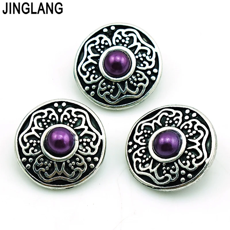 JINGLANG Fashion Retro Flower 18mm Ginger Snap Button Metal Clasp DIY Interchangeable Jewelry Accessories
JINGLANG Fashion Retro Flower 18mm Ginger Snap Button Metal Clasp DIY Interchangeable Jewelry Accessories