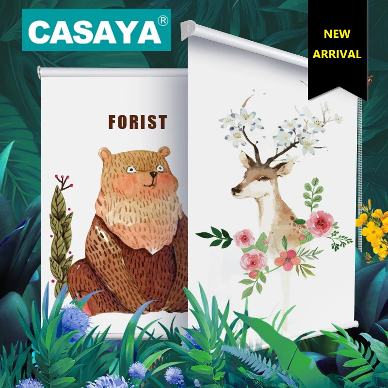 Customize size Digital printed window blinds Forest Animal deer curtains for children's room Boy and Girl Bedroom Roller Blinds
Customize size Digital printed window blinds Forest Animal deer curtains for children's room Boy and Girl Bedroom Roller Blinds