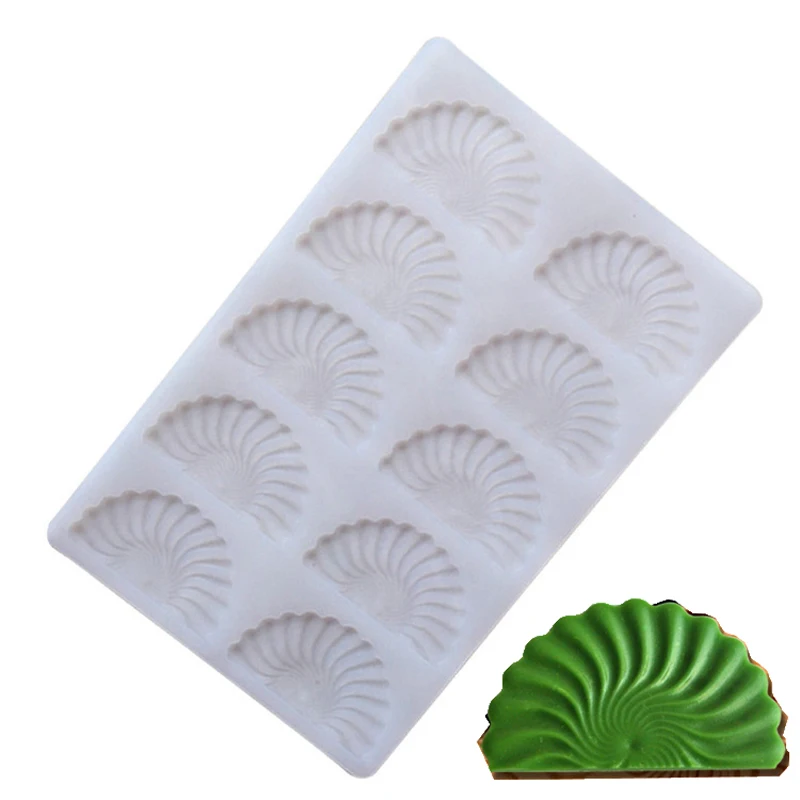 Silicone Fan Shape 10 Holes Sector Fondant Mold Cake Decorating Mould Mousse Cake Decorate Mold
Silicone Fan Shape 10 Holes Sector Fondant Mold Cake Decorating Mould Mousse Cake Decorate Mold