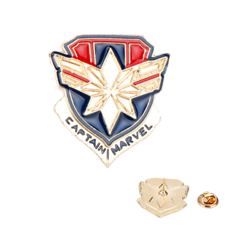 Marvel pins Avengers 4 Captain Shield Badge Brooch Carol Danvers Pins Brooches Lapel Pin Jeans Shirt women&men Jewelry Gift
Marvel pins Avengers 4 Captain Shield Badge Brooch Carol Danvers Pins Brooches Lapel Pin Jeans Shirt women&men Jewelry Gift