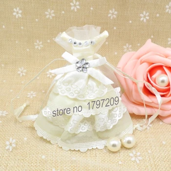 10pcs wedding decor white Bride wedding dress Party Gift Candy bag with ribbon baby shower fover decoracion para bodas
10pcs wedding decor white Bride wedding dress Party Gift Candy bag with ribbon baby shower fover decoracion para bodas