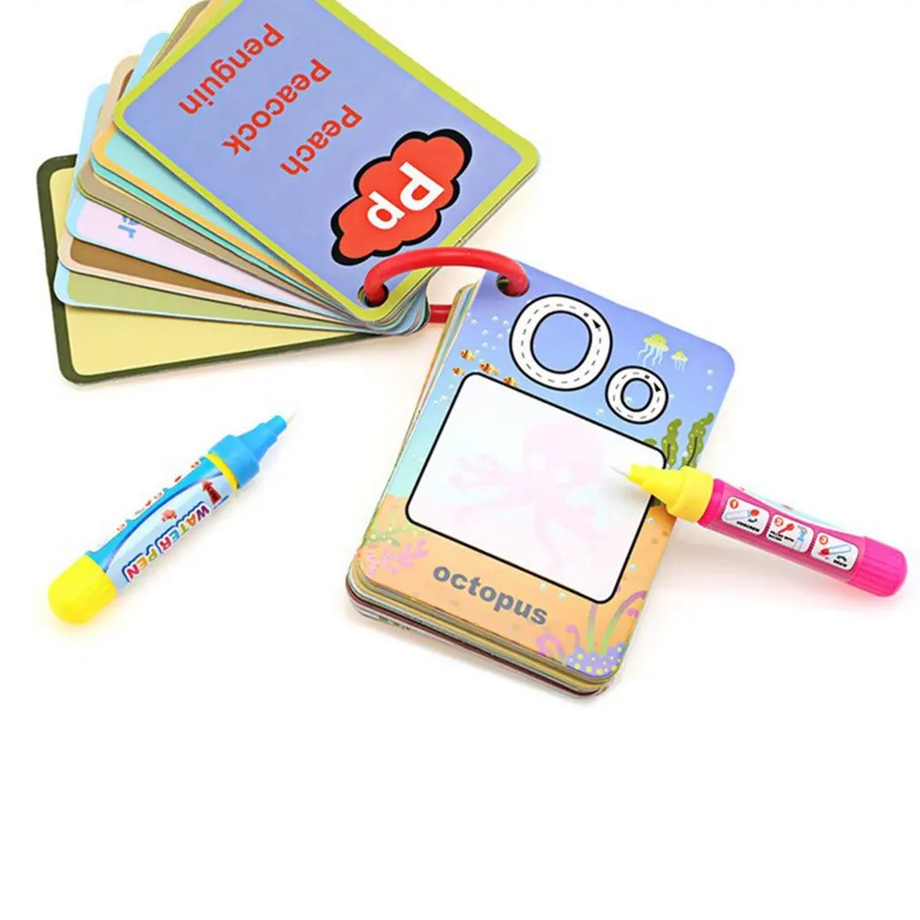 26 Alphabet Numbers Color Book & 2 Magic Pen Letter Card Water Drawing Card Cognitive Painting Board Kids Baby Educational Toys
26 Alphabet Numbers Color Book & 2 Magic Pen Letter Card Water Drawing Card Cognitive Painting Board Kids Baby Educational Toys