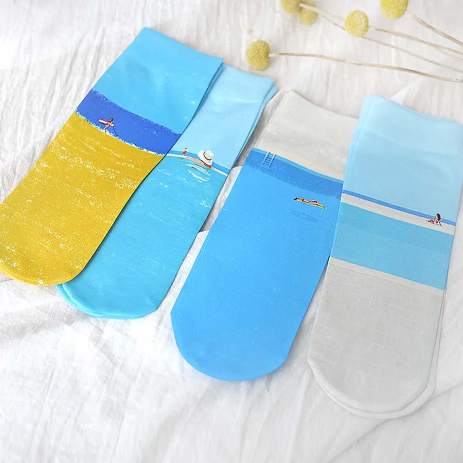 Print Summer Beach Art 4 Lsland Style Funny Socks Harajuku Personality Divertidos Socks Women Kawaii Calcetines Mujer
Print Summer Beach Art 4 Lsland Style Funny Socks Harajuku Personality Divertidos Socks Women Kawaii Calcetines Mujer
