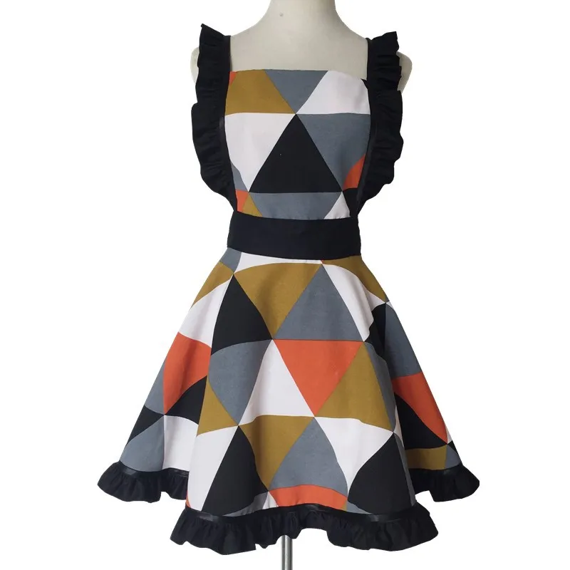 Retro Geometric patterns Kitchen Apron Woman Cotton Cooking Avental de Cozinha Divertido Pinafore Apron Dress Vintage
Retro Geometric patterns Kitchen Apron Woman Cotton Cooking Avental de Cozinha Divertido Pinafore Apron Dress Vintage