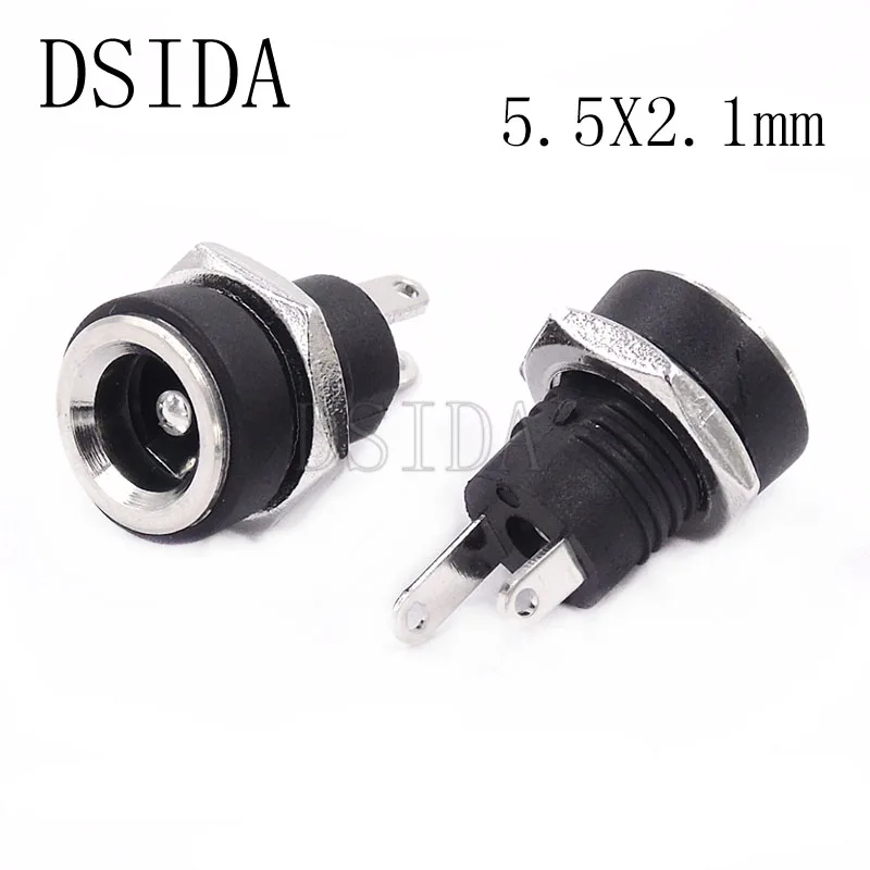 10PCS DC-022B 5.5x2.1mm 5.5 X 2.1 mm Female DC Power adapter dc jack connector DC022B DC power plug male 5.5*2.1mm
10PCS DC-022B 5.5x2.1mm 5.5 X 2.1 mm Female DC Power adapter dc jack connector DC022B DC power plug male 5.5*2.1mm