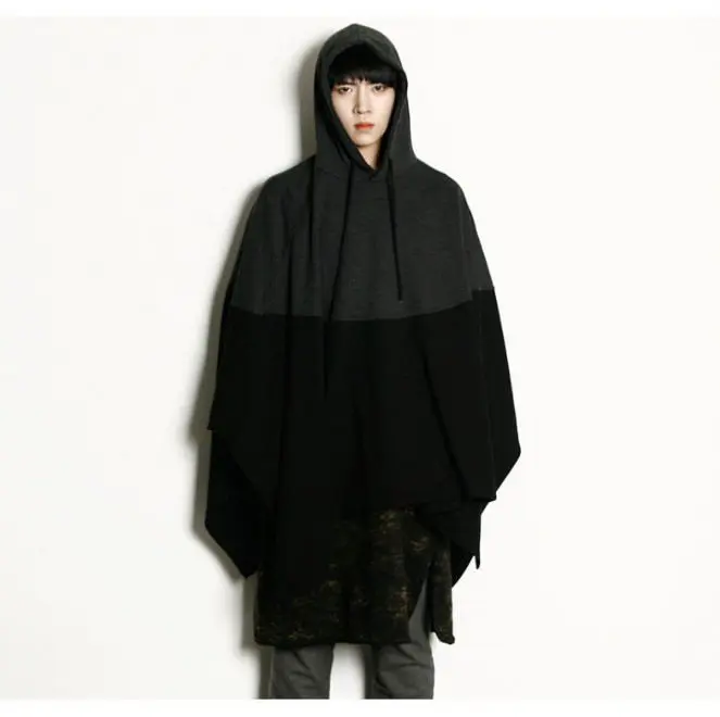 S~5XL! 2019 New Korean men's fashion casual cloak cap loose Hoodies cloak overcoat night club bat shirt large size Hoodies
S~5XL! 2019 New Korean men's fashion casual cloak cap loose Hoodies cloak overcoat night club bat shirt large size Hoodies