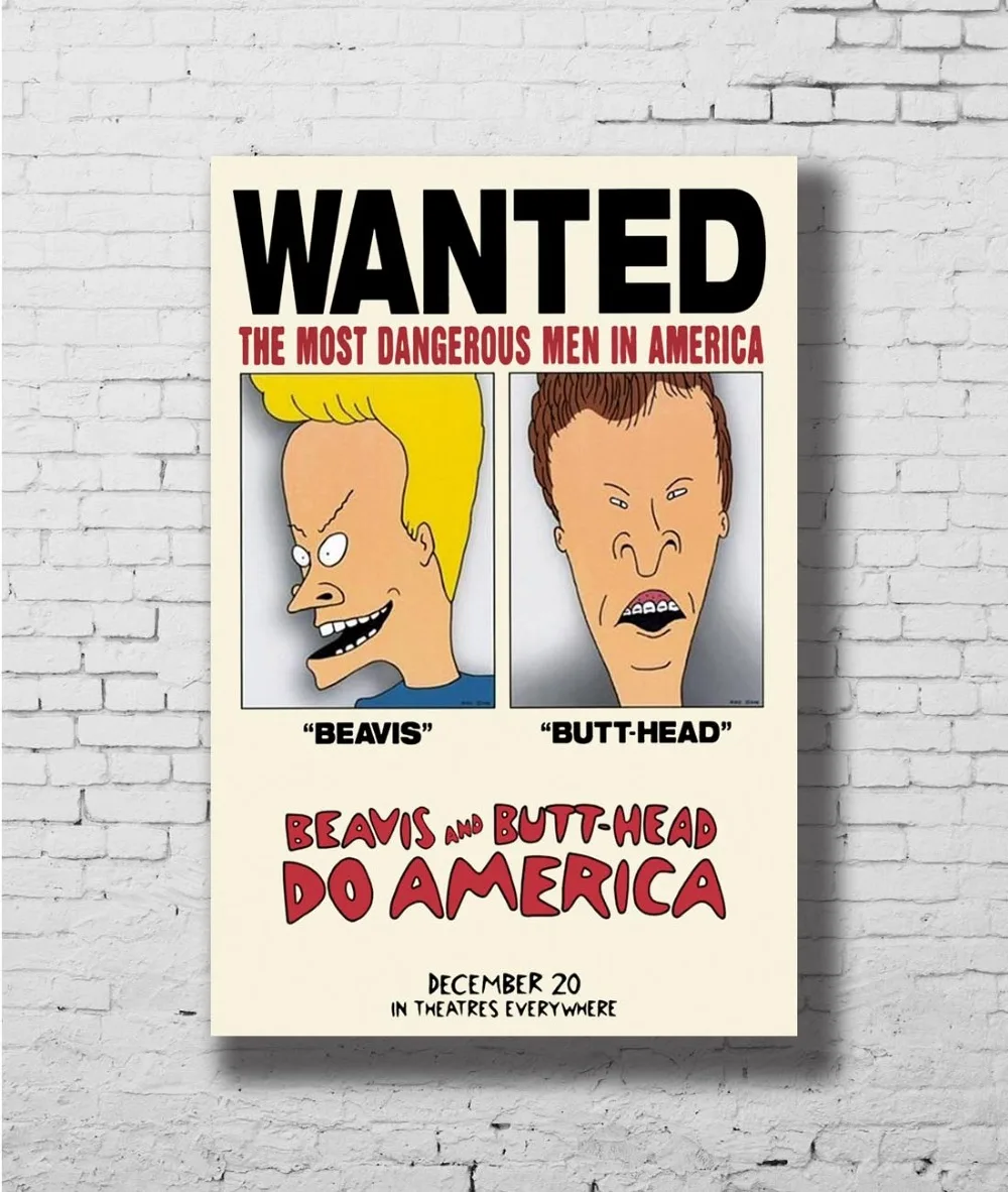 BEAVIS AND BUTTHEAD DO AMERICA MOVI 1 Sided Wall Sticker Home Decoration Silk Art Poster
BEAVIS AND BUTTHEAD DO AMERICA MOVI 1 Sided Wall Sticker Home Decoration Silk Art Poster
