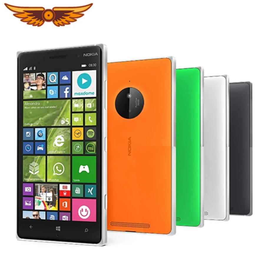 

Unlocked Nokia Lumia 830 mobile phone 5.0" touch screen 16GB ROM Quad Core 10MP WIFI GPS cell phone