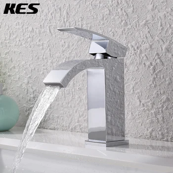 KES L3109A1LF Single Handle Waterfall Bathroom Vanity Sink Faucet with Extra Large Rectangular Spout, Chrome
KES L3109A1LF Single Handle Waterfall Bathroom Vanity Sink Faucet with Extra Large Rectangular Spout, Chrome