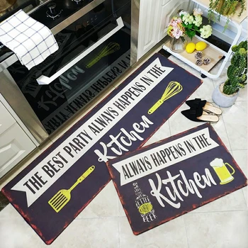Kitchen PVC Foam Rubber Bottom Alphabetical Pattern Kitchen Carpet Washable Anti-skid Floor Mat Oil Proof for Bedroom/Doormat
Kitchen PVC Foam Rubber Bottom Alphabetical Pattern Kitchen Carpet Washable Anti-skid Floor Mat Oil Proof for Bedroom/Doormat