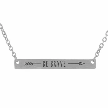 GORGEOUS TALE Stainless Steel Jewelry Gold Color Fashion Boho Chains Necklaces For Women Statement Arrow Be Brave Bar Necklace
GORGEOUS TALE Stainless Steel Jewelry Gold Color Fashion Boho Chains Necklaces For Women Statement Arrow Be Brave Bar Necklace