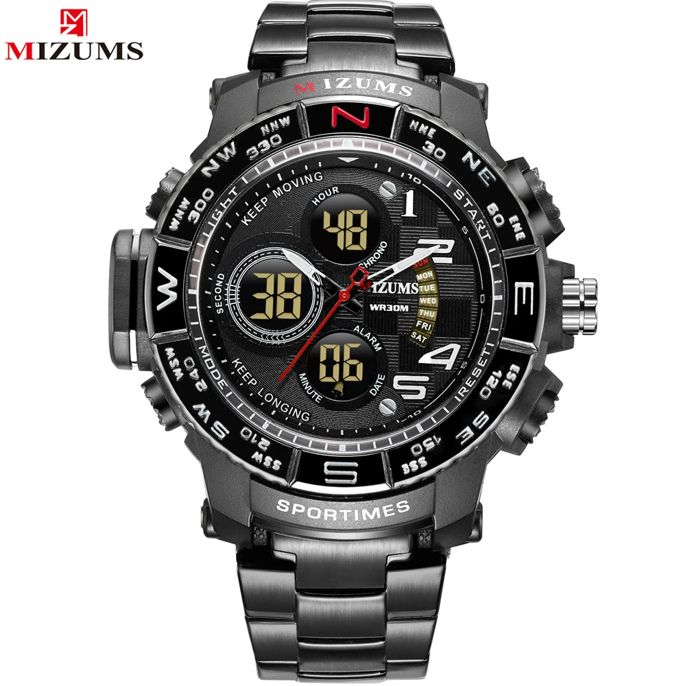 MIZUMS Luxury Brand Men Military Sport Watches Men's Digital Quartz Clock Full Steel Waterproof Wrist Watch relogio masculino
MIZUMS Luxury Brand Men Military Sport Watches Men's Digital Quartz Clock Full Steel Waterproof Wrist Watch relogio masculino