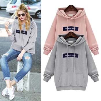 2019 Autumn Winter Casual Women Hoodies Sweatshirts Long Sleeve Gray Pink Girl Pullovers Loose Hooded Female
2019 Autumn Winter Casual Women Hoodies Sweatshirts Long Sleeve Gray Pink Girl Pullovers Loose Hooded Female