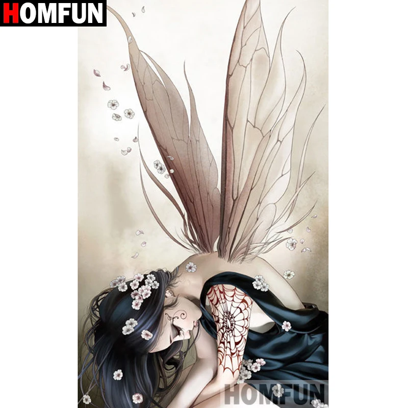 HOMFUN Full Square/Round Drill 5D DIY Diamond Painting "butterfly fairy" Embroidery Cross Stitch 3D Home Decor Gift A09960
HOMFUN Full Square/Round Drill 5D DIY Diamond Painting "butterfly fairy" Embroidery Cross Stitch 3D Home Decor Gift A09960