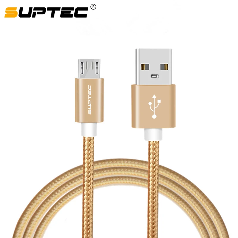 Micro USB кабель Suptec 2 4 А быстрая зарядка нейлоновая оплетка зарядное устройство для