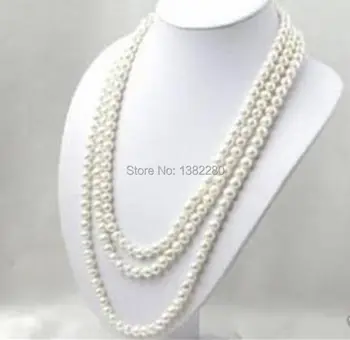 Hot!8mm white glass long necklace 80inch DIY popular women fashion jewelry making design
Hot!8mm white glass long necklace 80inch DIY popular women fashion jewelry making design