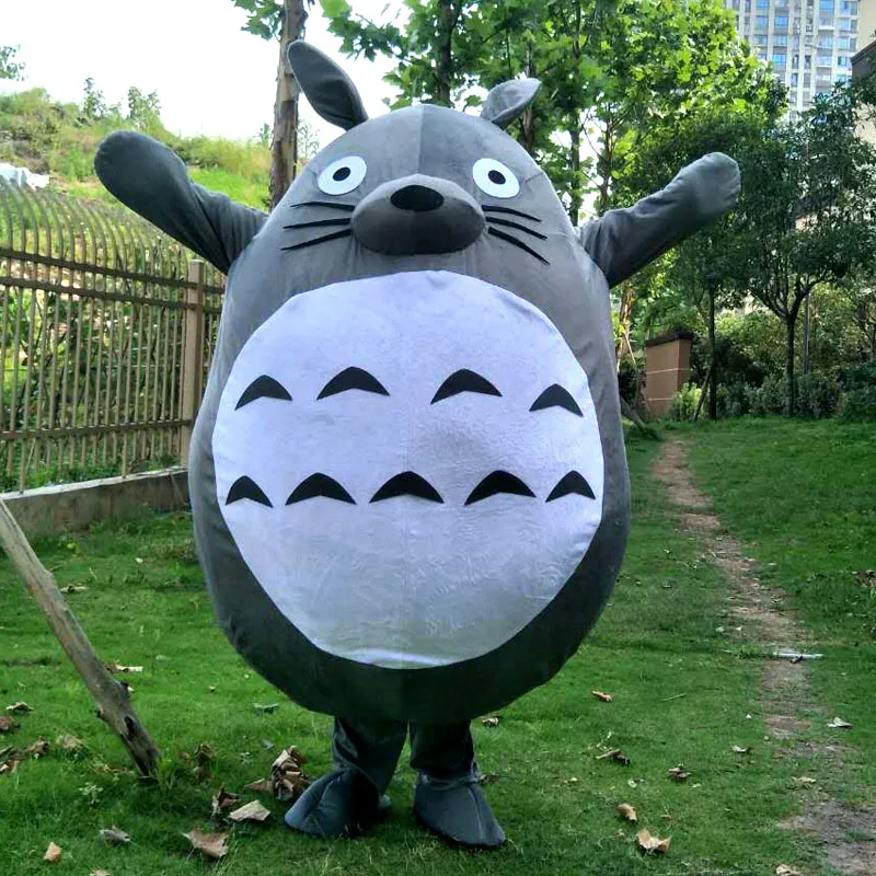 Totoro Mascot Costume Hot Cat My Neighbor High Quality Fancy Dress Cosplay Costumes Lovely Outfits Adult Size | Тематическая одежда