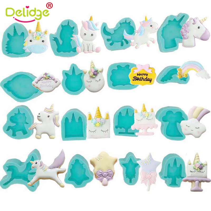 Delidge Unicorn Series Pattern Silicone Fondant Mat DIY Chocolate Candy Mold Children Gift Party Decoration Baking Accessory
Delidge Unicorn Series Pattern Silicone Fondant Mat DIY Chocolate Candy Mold Children Gift Party Decoration Baking Accessory