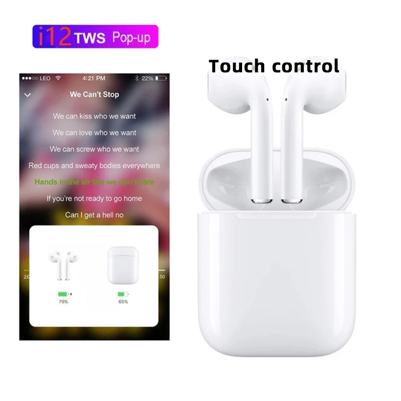 BTNANFENG i12Tws No Button Touch High Quality Wireless Earphones 5.0 Tws Earbuds I12 Cell phone pop-up window bluetooth earphone
BTNANFENG i12Tws No Button Touch High Quality Wireless Earphones 5.0 Tws Earbuds I12 Cell phone pop-up window bluetooth earphone
