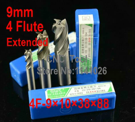 Free shipping 2pcs 9.0mm 4 Flute HSS & Extended Aluminium End Mill Cutter CNC Bit Milling Machinery tools Cutting tools.
Free shipping 2pcs 9.0mm 4 Flute HSS & Extended Aluminium End Mill Cutter CNC Bit Milling Machinery tools Cutting tools.