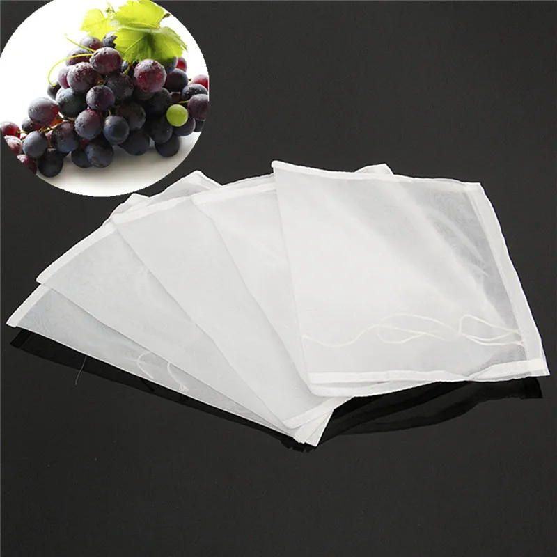 5Pcs 160 Mesh Nylon Strainer Filter Bag for Nut Milk Hops Tea Brewing Food Filtration House Home Wine Beer Making Bar Tool 
5Pcs 160 Mesh Nylon Strainer Filter Bag for Nut Milk Hops Tea Brewing Food Filtration House Home Wine Beer Making Bar Tool